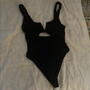 Elegant Black One-Piece Swimsuit